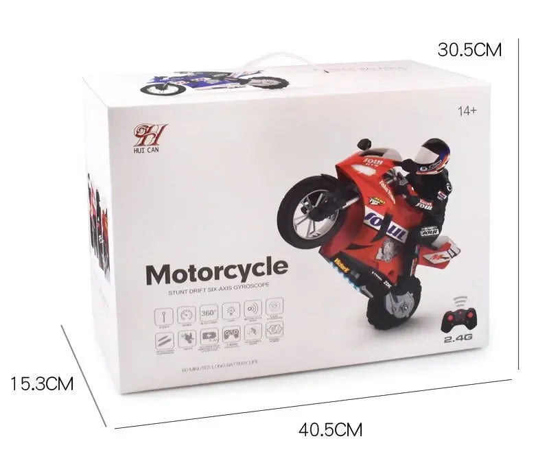 Extreme Drift RC Motorcycle – Self-Balancing 1:6 Scale Stunt Bike