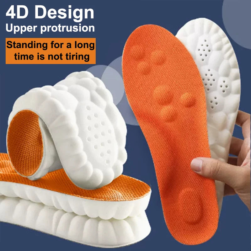 Ultra-Soft Shock-Absorbing Sport Insoles with Arch Support