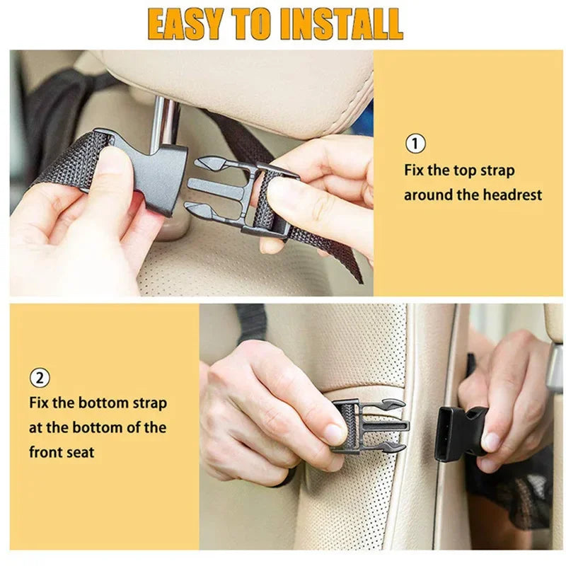 Car Backseat Organizer with Tablet Holder – Waterproof Seat Protector & Storage for Kids Travel