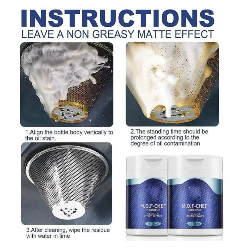 Heavy-Duty Kitchen Degreaser Powder – All-Purpose Oil & Stain Remover (500g)