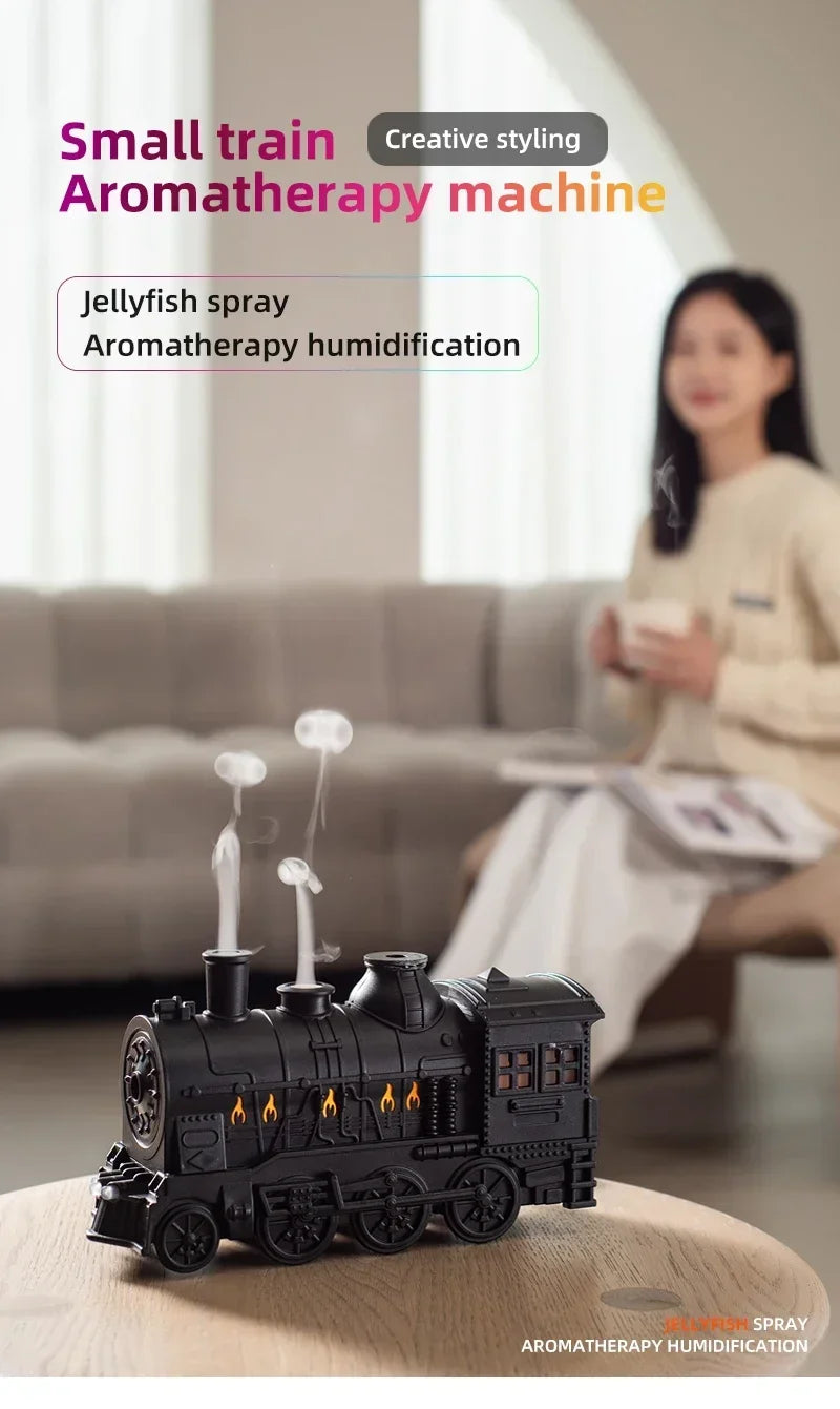 Retro Train Essential Oil Diffuser & Cool Mist Humidifier