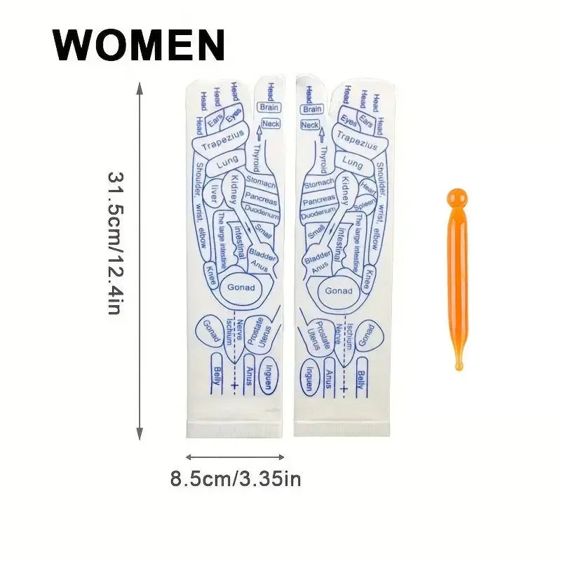 Acupressure Reflexology Massage Socks – Foot Therapy & Relaxation Set