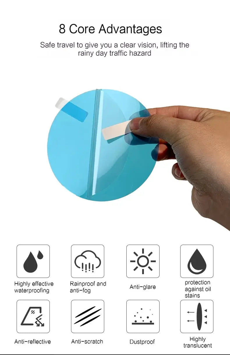 Waterproof Anti-Fog Rearview Mirror Protective Film