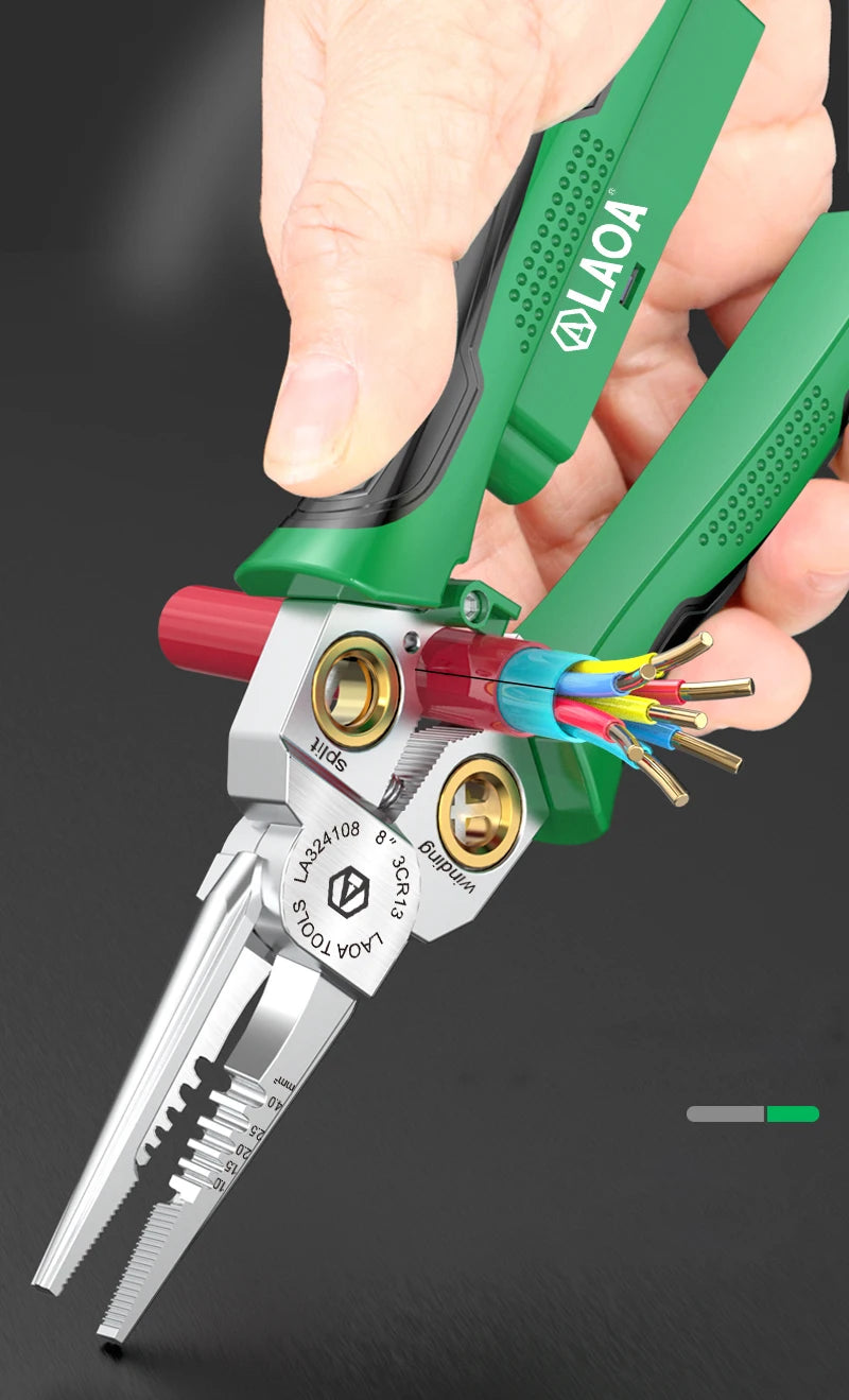 7-in-1 / 8-in-1 Stainless Steel Electrician’s Multi-Pliers (with or without Tester)