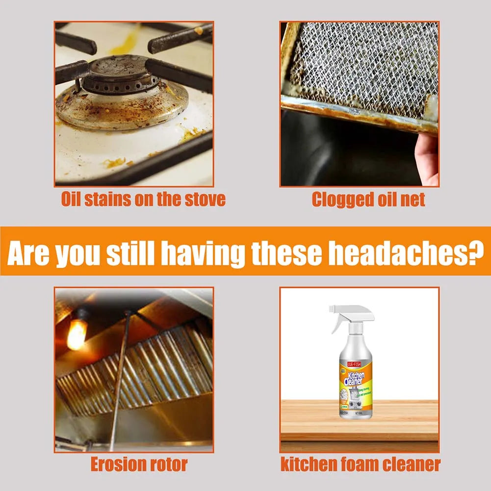 Heavy-Duty Foaming Kitchen Degreaser Spray – 60ml