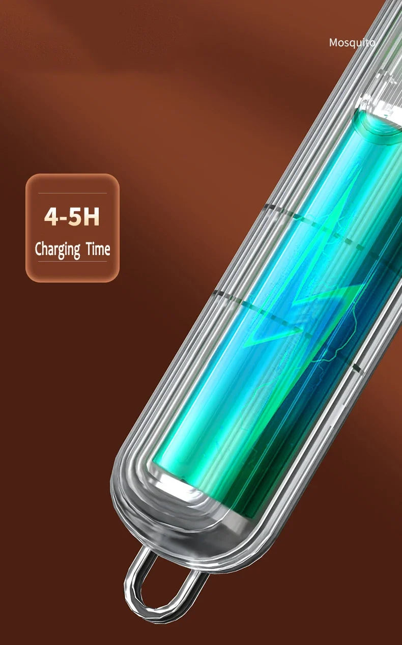 Foldable USB Electric Mosquito Zapper – 4-in-1 Silent Insect Killer Racket