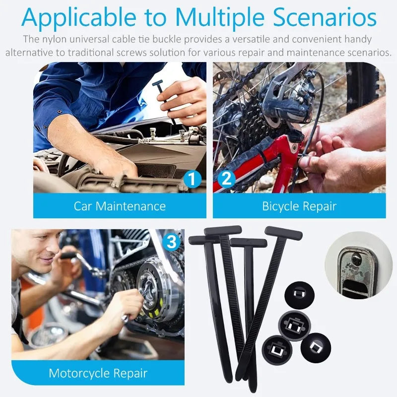 Universal Automotive Fastening Clips – Self-Locking Nylon Repair Clips
