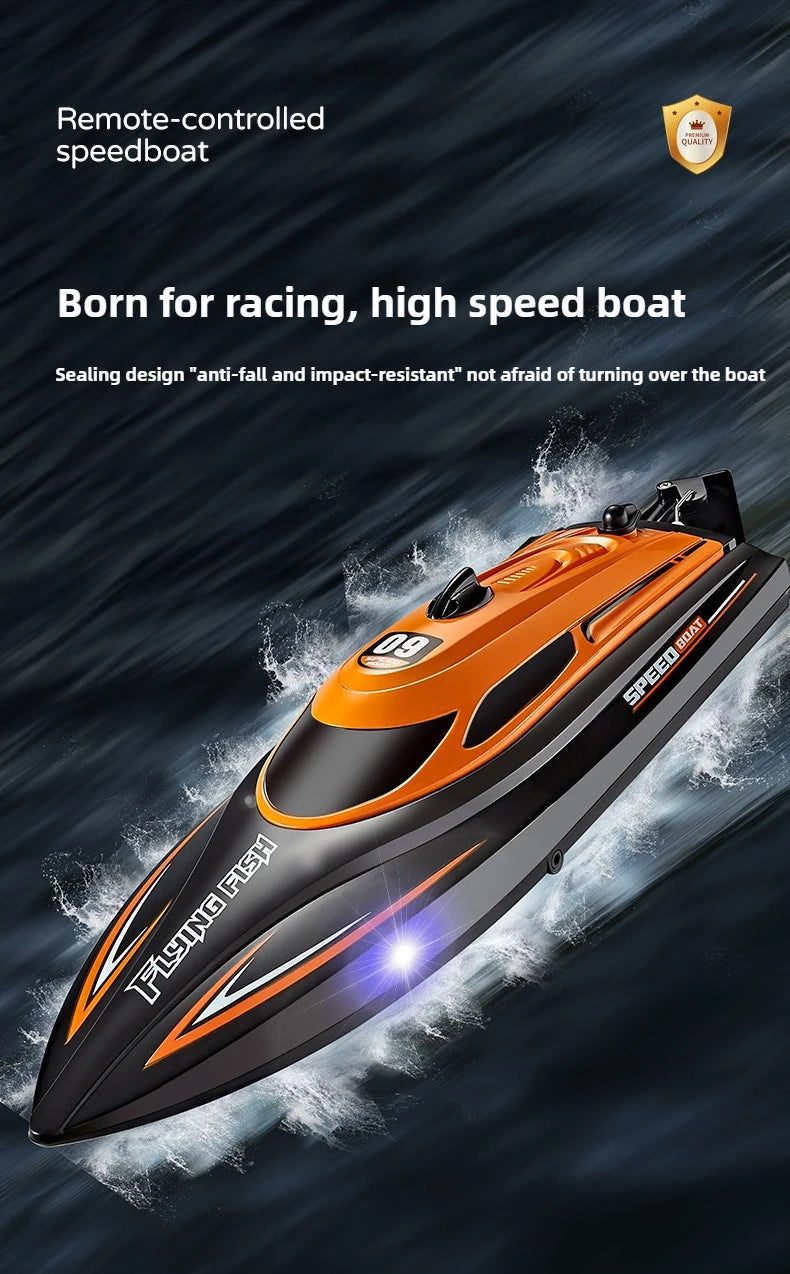 High-Speed 2.4GHz RC Racing Speedboat – Waterproof & Self-Righting