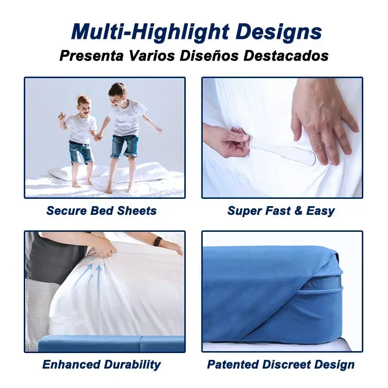 No-Slip Bed Sheet Holders & Straps Set – Secure, Hassle-Free Bedding Fixation