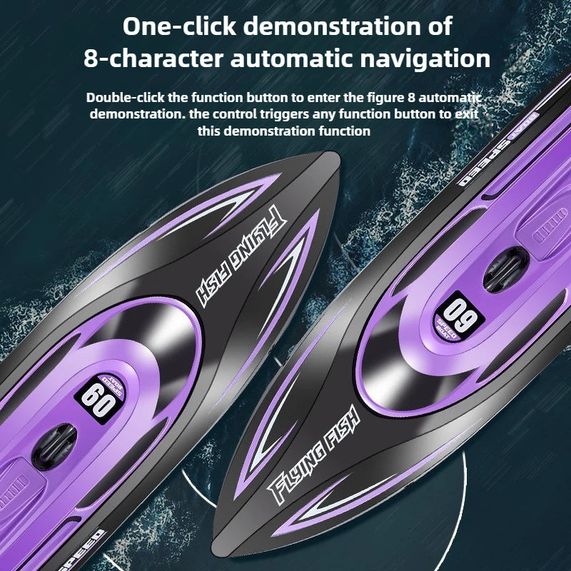 High-Speed 2.4GHz RC Racing Speedboat – Waterproof & Self-Righting