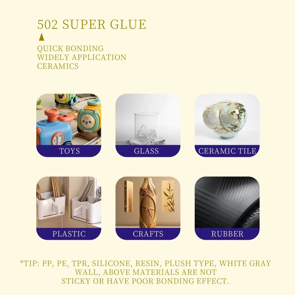 502 Super Glue – Strong, Fast-Drying Instant Adhesive