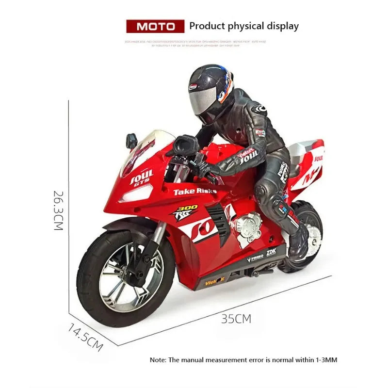 Extreme Drift RC Motorcycle – Self-Balancing 1:6 Scale Stunt Bike