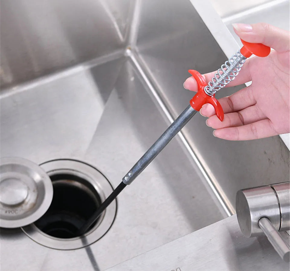 90cm/35.4 in Flexible Sink & Drain Grabber Tool – Long Reach Claw for Easy Blockage Removal