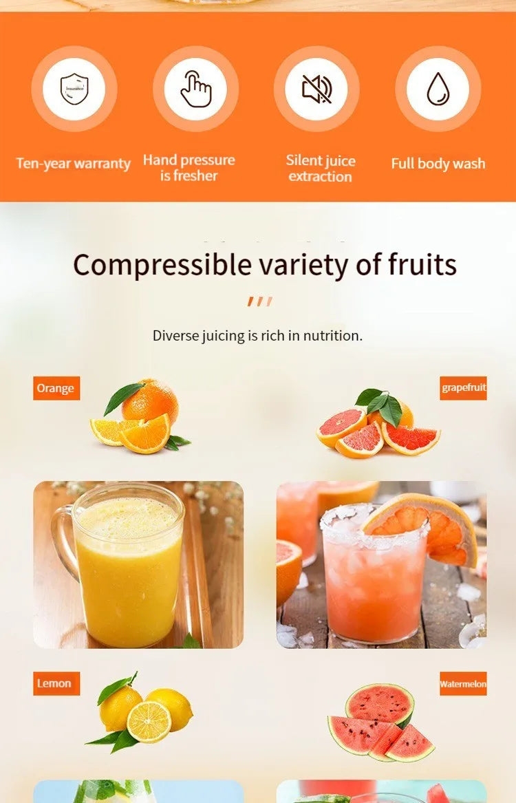 Compact Manual Juicer - Easy, Eco-Friendly Juice Press