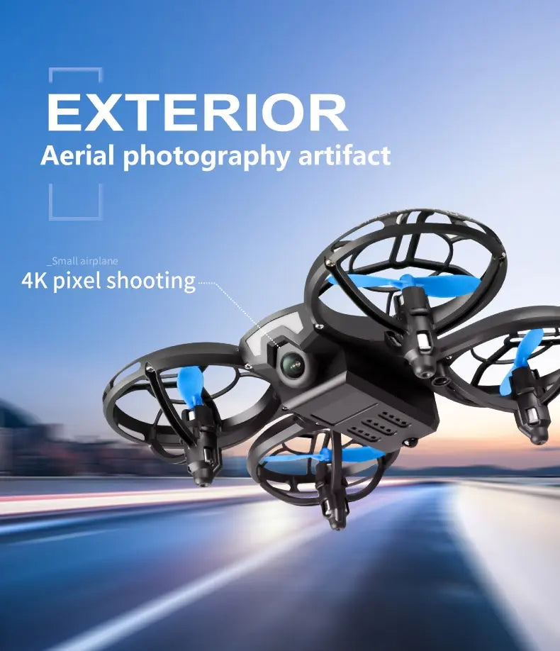 V8 Mini Drone with 4K HD Camera - WiFi FPV Quadcopter with Altitude Hold