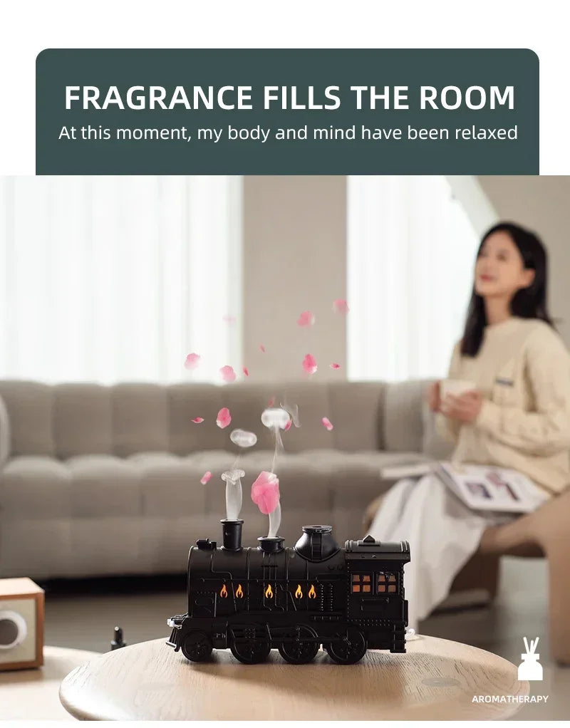 Retro Train Essential Oil Diffuser & Cool Mist Humidifier