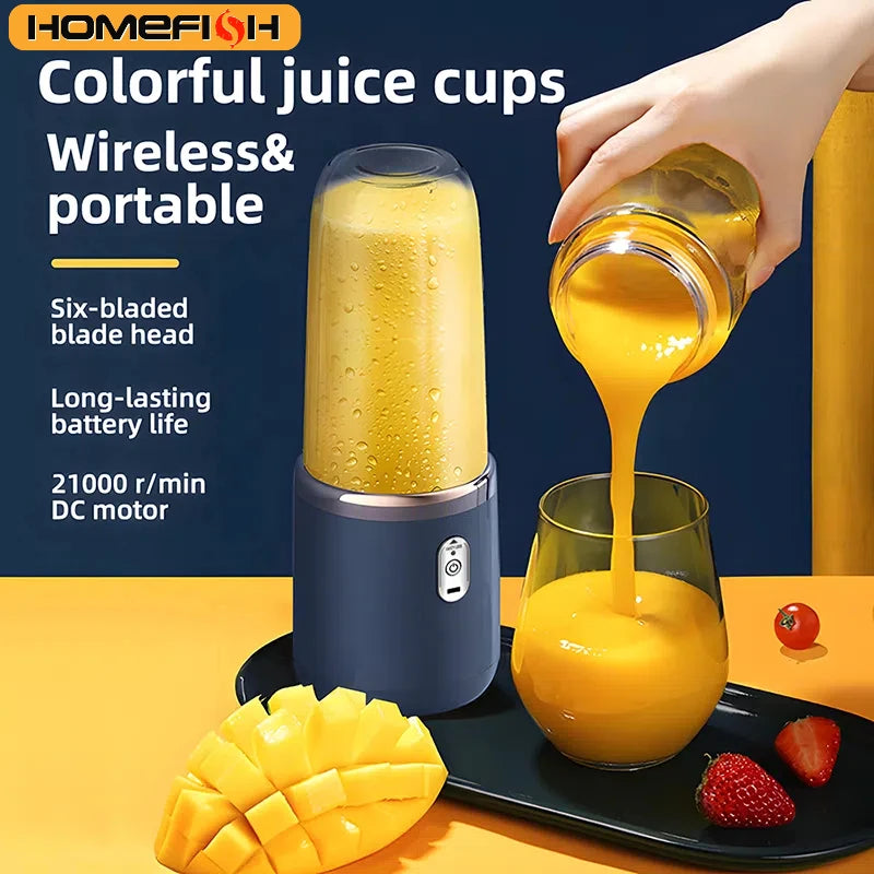 Wireless Portable Juicer Blender – Fresh Juice Anytime, Anywhere