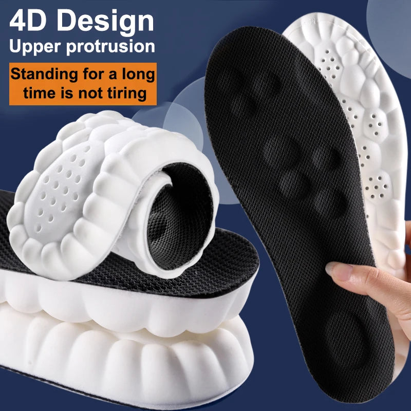 Ultra-Soft Shock-Absorbing Sport Insoles with Arch Support