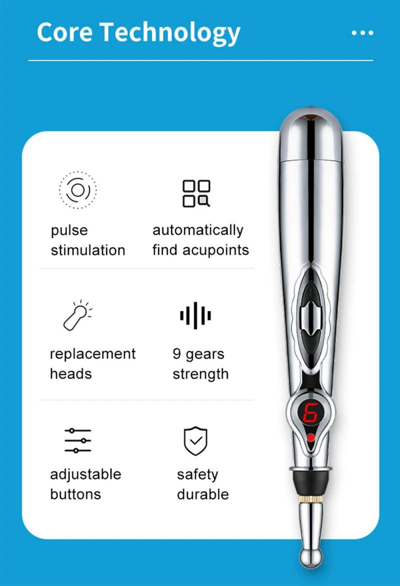 Electronic Acupuncture Pen – Meridian Pulse Therapy for Pain Relief