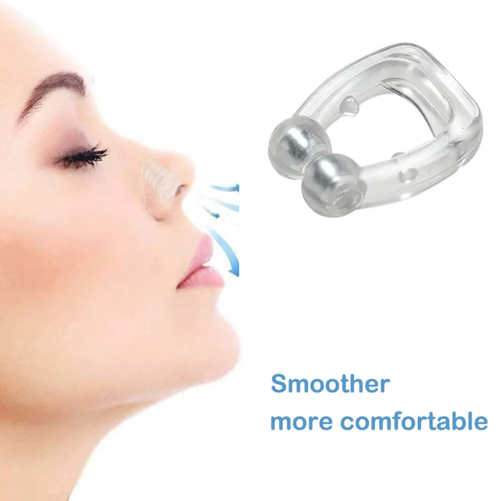 Magnetic Anti-Snore Nose Clip – Comfortable Silicone Sleep Aid