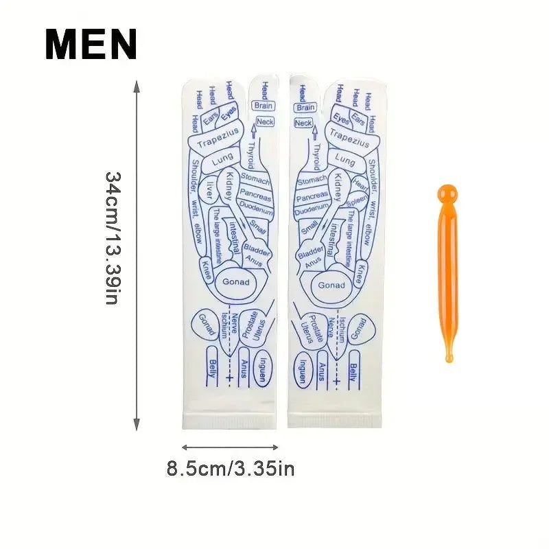 Acupressure Reflexology Massage Socks – Foot Therapy & Relaxation Set