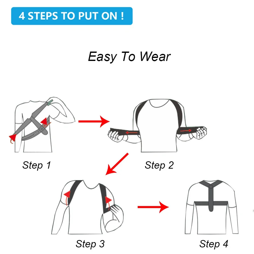 Adjustable Back Posture Corrector for Men and Women