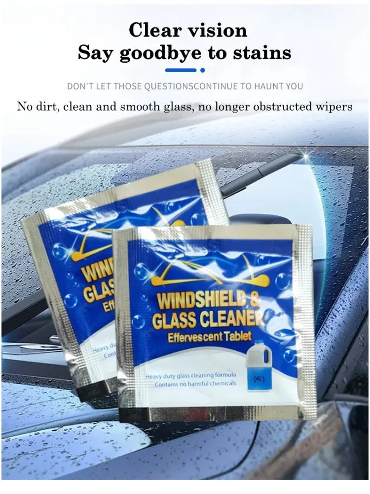 Effervescent Windshield Washer Tablets – Powerful Glass Cleaning Solution