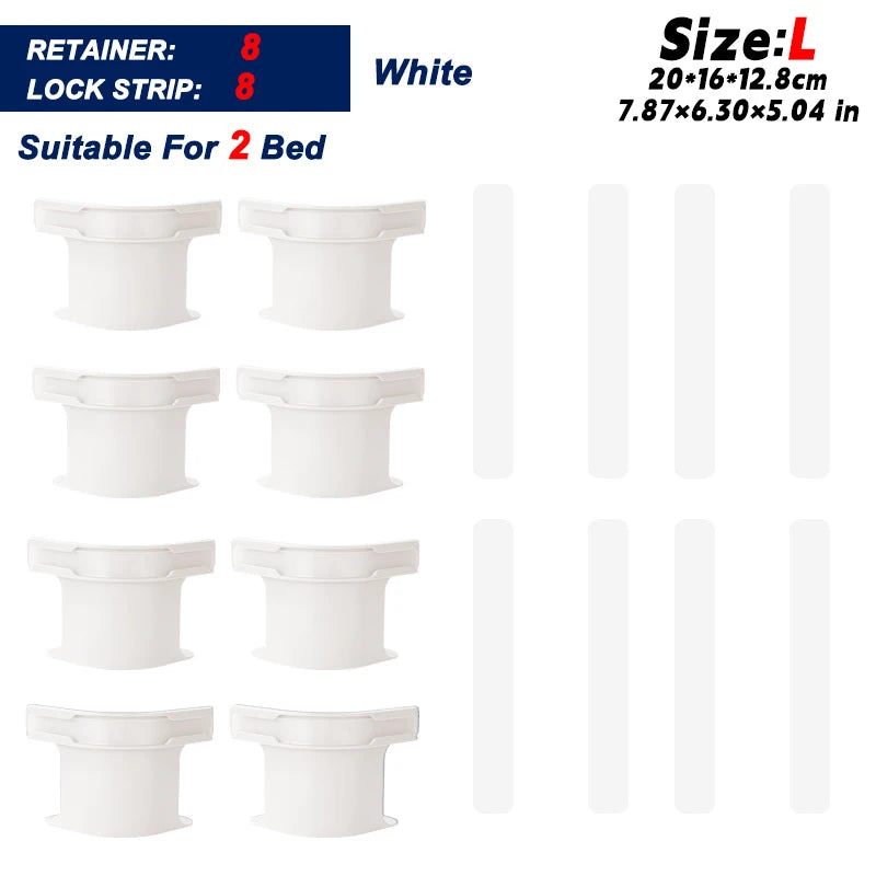 No-Slip Bed Sheet Holders & Straps Set – Secure, Hassle-Free Bedding Fixation