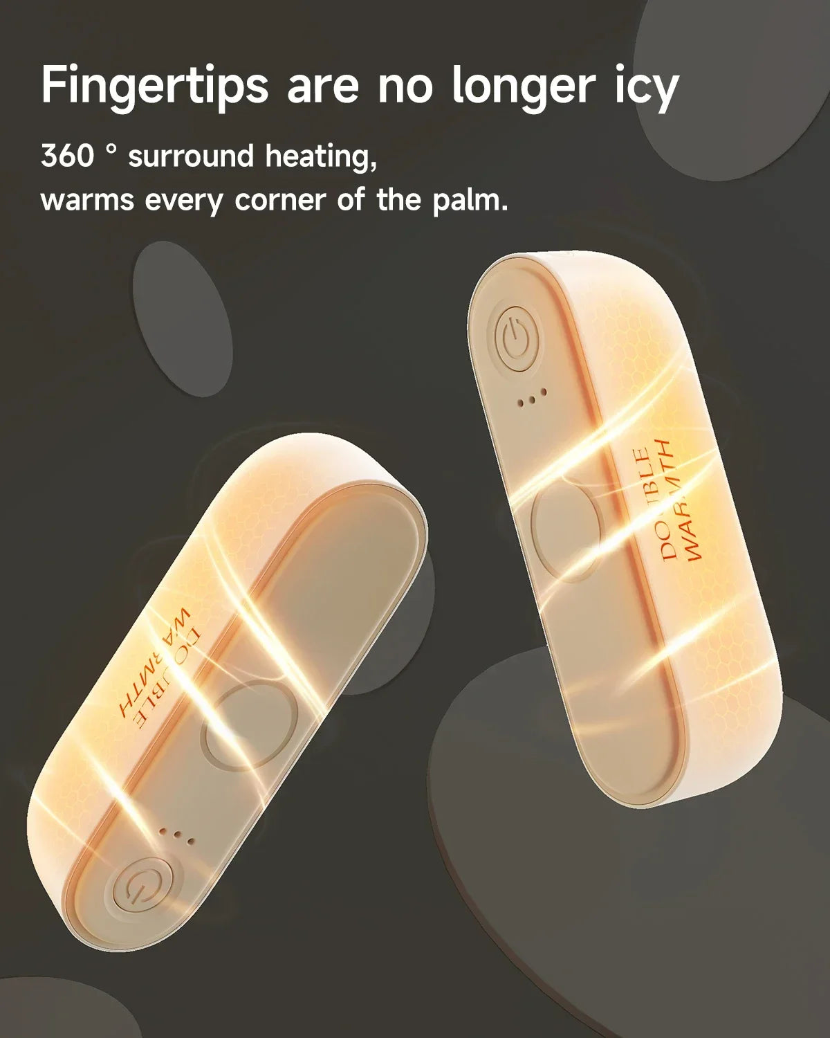 2-in-1 Magnetic Rechargeable Hand Warmers – Portable & Long-Lasting Pocket Heater