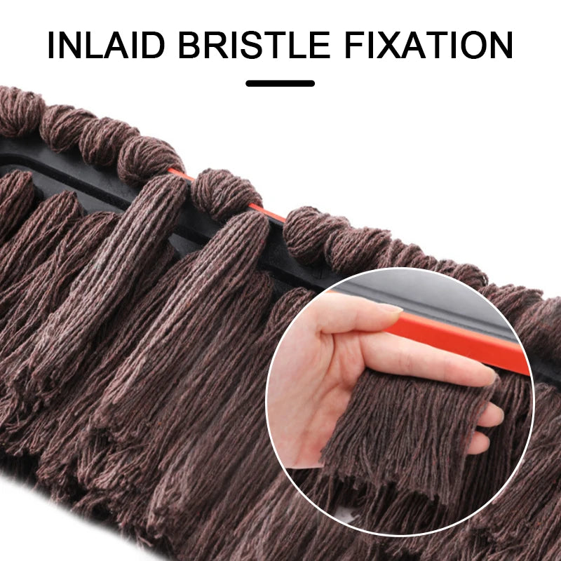 Adjustable Telescopic Microfiber Car Duster with Wax-Treated Cotton Strands