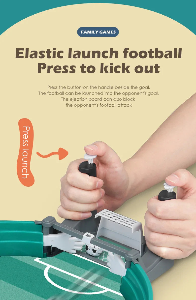 Mini Tabletop Football Game – Portable Interactive Soccer Toy for Kids & Family Fun