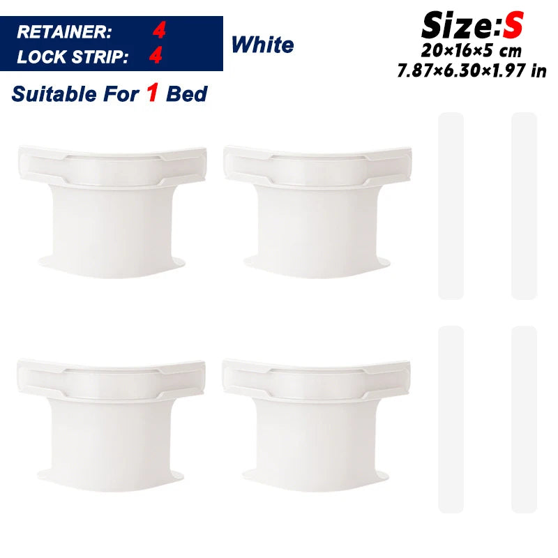 No-Slip Bed Sheet Holders & Straps Set – Secure, Hassle-Free Bedding Fixation