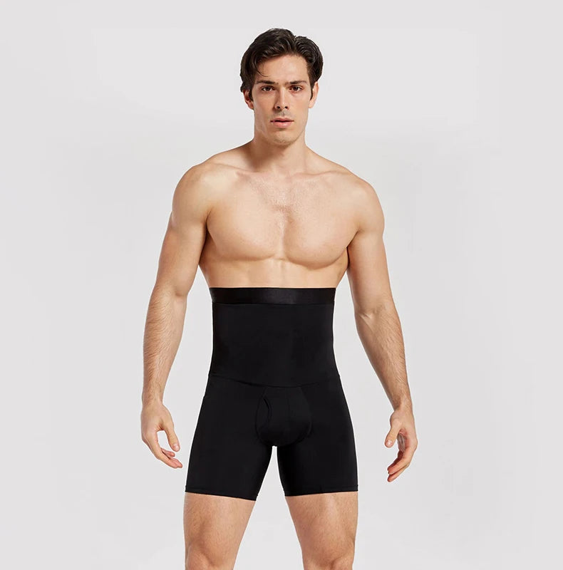 Men's High-Waisted Tummy Control Shaper Shorts