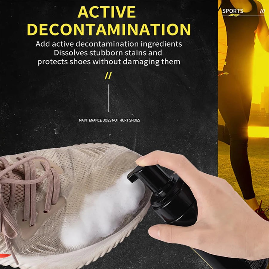 All-in-One Sneaker Cleaning Kit – Foam Cleaner, Brush & Cloth