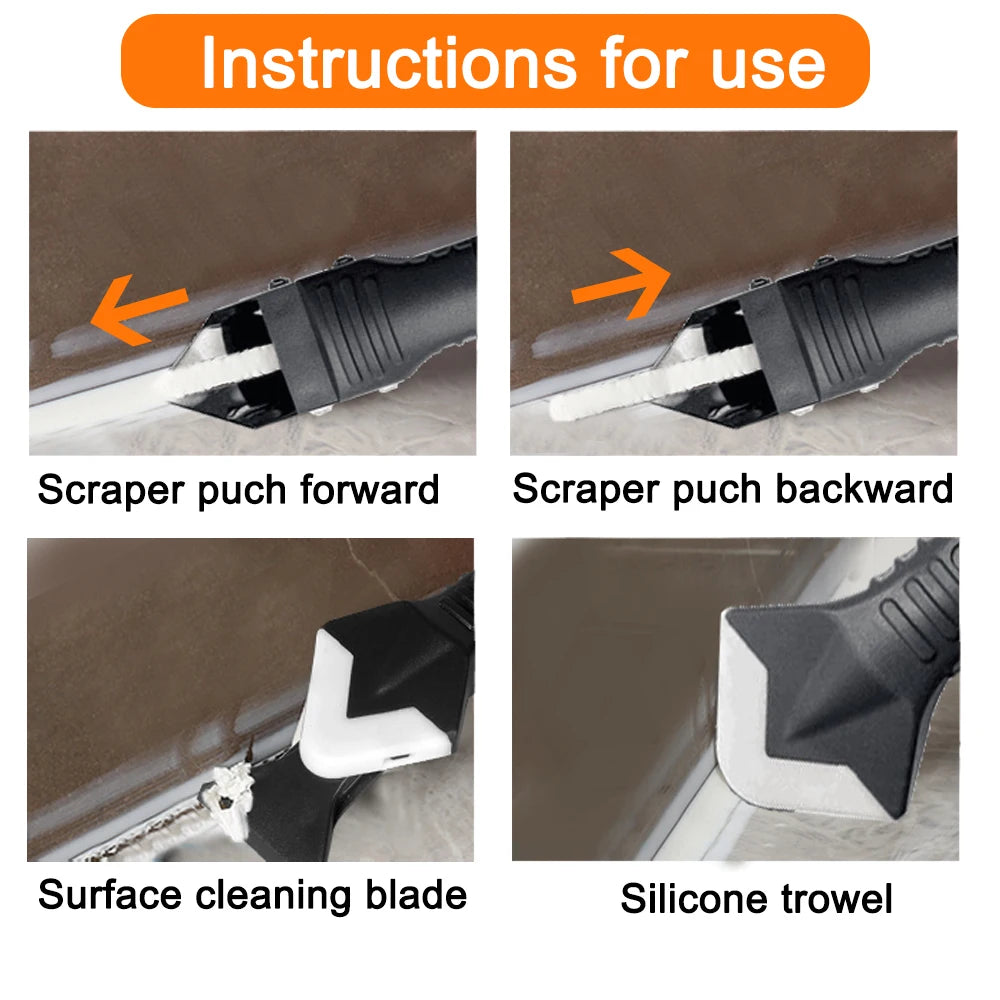 Perfect Silicone Joints Every Time — 5-in-1 Caulk Tool