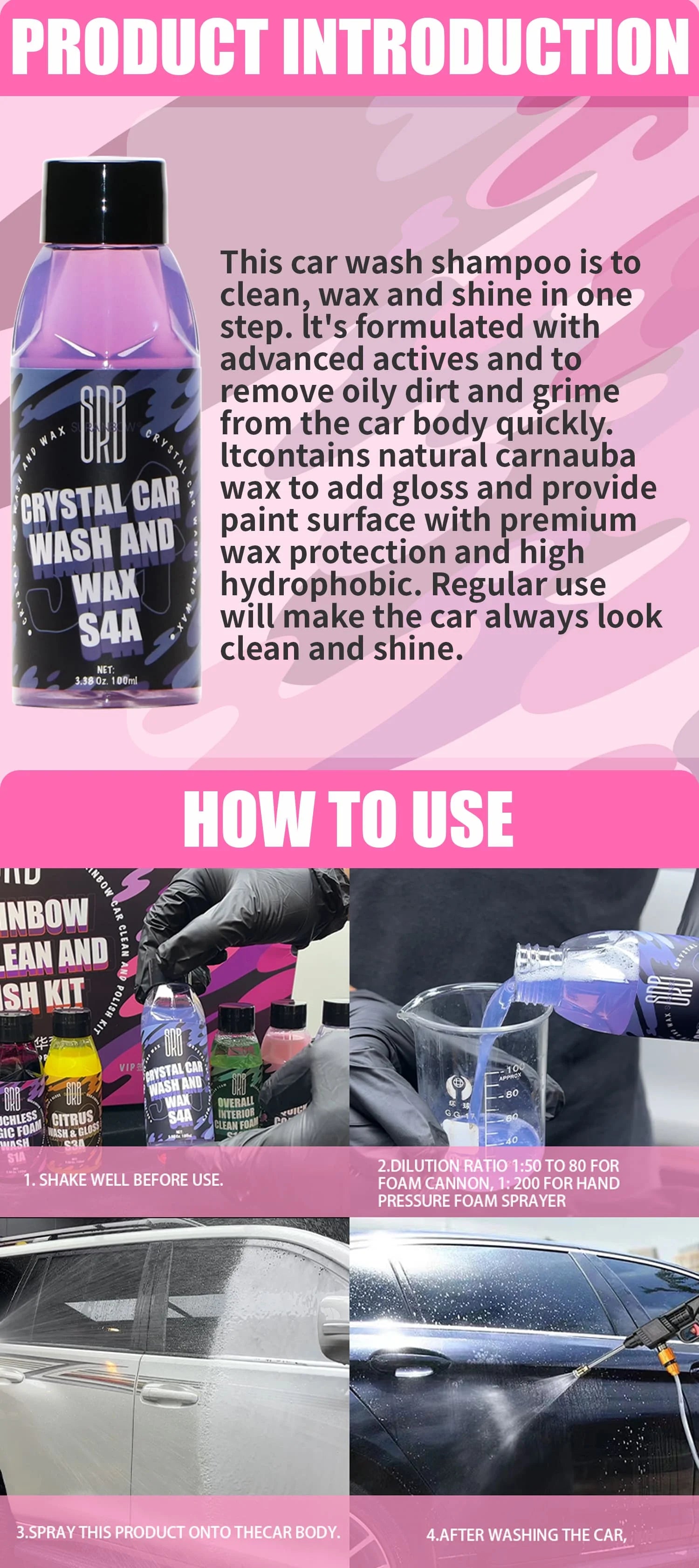 Crystal Car Wash and Wax - Shine and Protect in One Step
