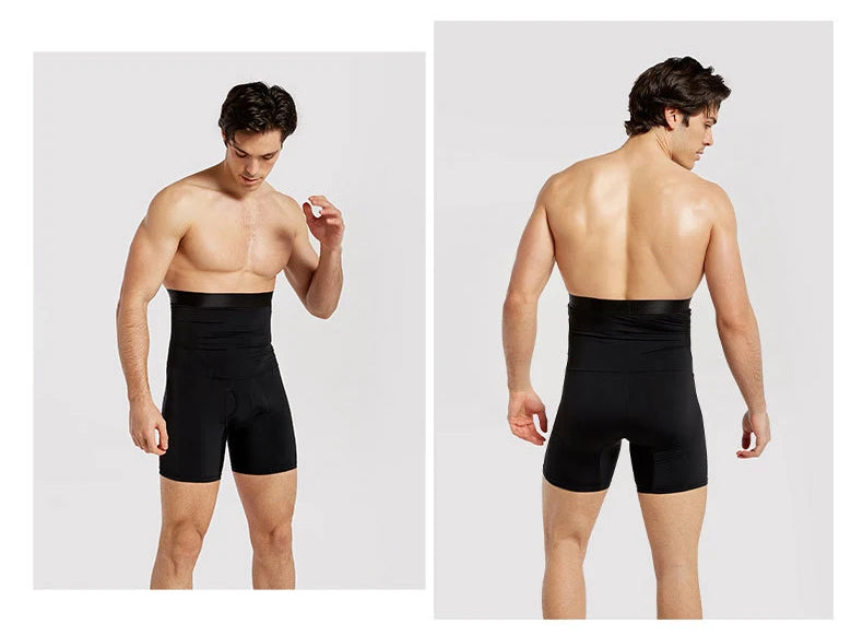 Men's High-Waisted Tummy Control Shaper Shorts
