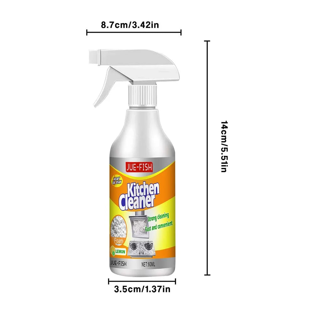 Heavy-Duty Foaming Kitchen Degreaser Spray – 60ml