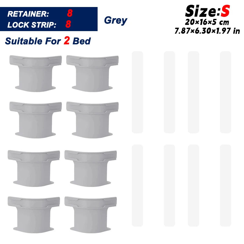 No-Slip Bed Sheet Holders & Straps Set – Secure, Hassle-Free Bedding Fixation