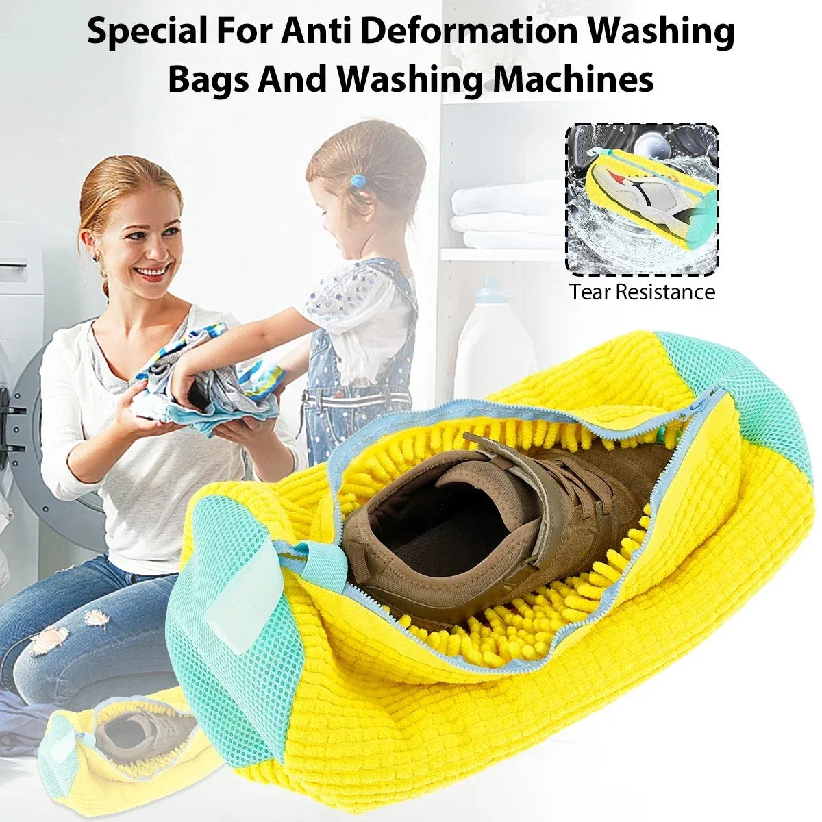 Durable Shoe Laundry Bag – Protects, Cleans & Organizes Footwear (1 or 2 Pack)