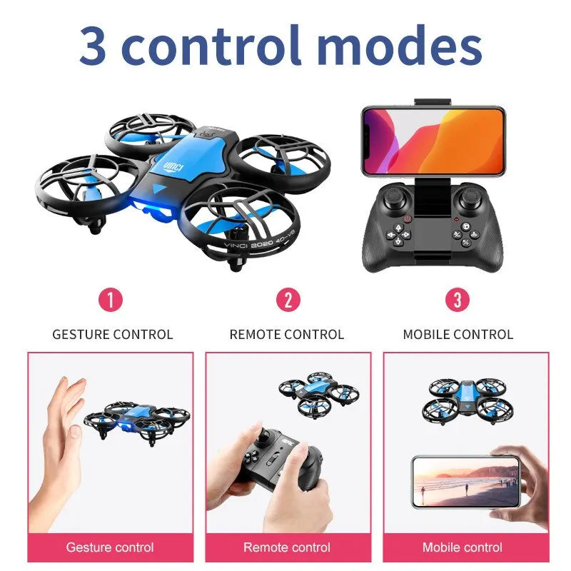 V8 Mini Drone with 4K HD Camera - WiFi FPV Quadcopter with Altitude Hold