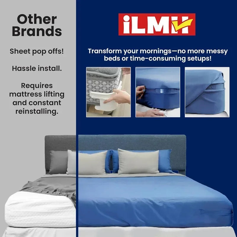No-Slip Bed Sheet Holders & Straps Set – Secure, Hassle-Free Bedding Fixation