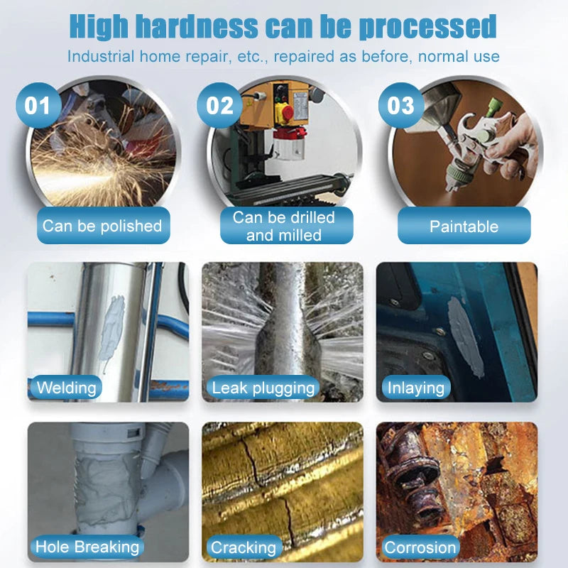 High-Temperature Metal Repair Glue - Industrial-Grade Cold Welding Adhesive