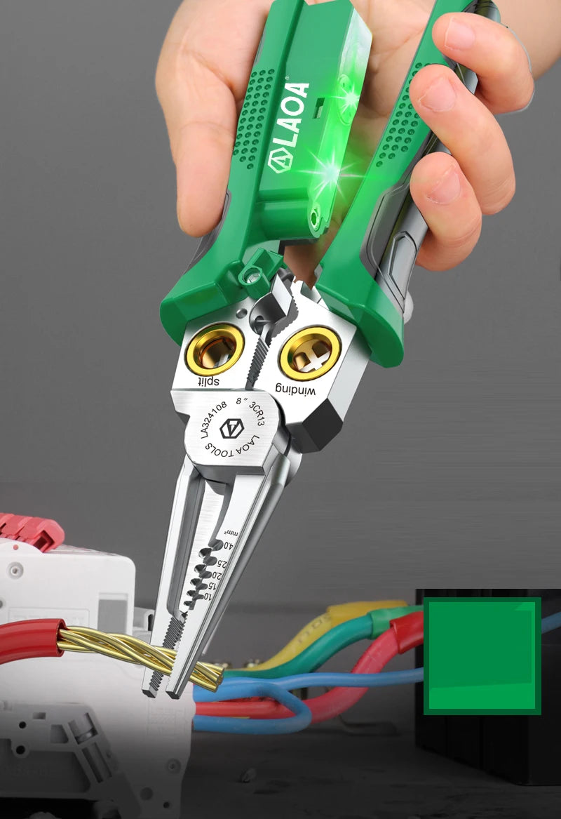 7-in-1 / 8-in-1 Stainless Steel Electrician’s Multi-Pliers (with or without Tester)