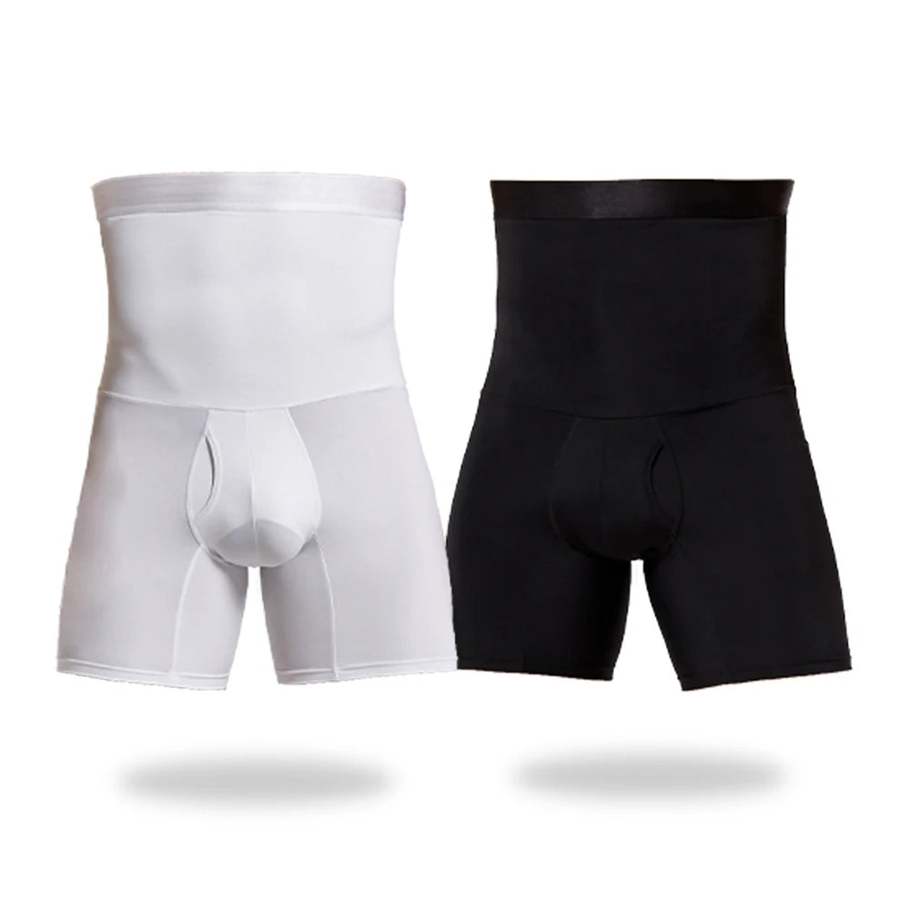 Men's High-Waisted Tummy Control Shaper Shorts