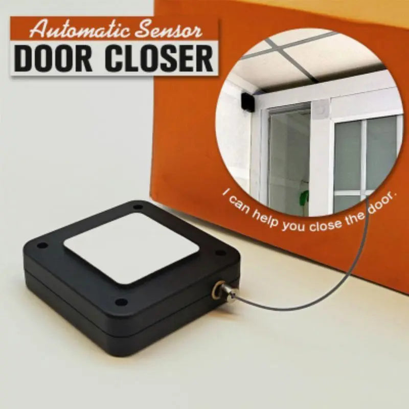 Adjustable Automatic Sensor Door Closer – Punch-Free, Easy Install