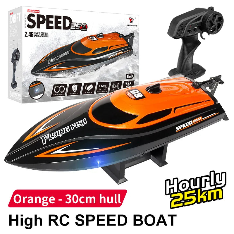 High-Speed 2.4GHz RC Racing Speedboat – Waterproof & Self-Righting