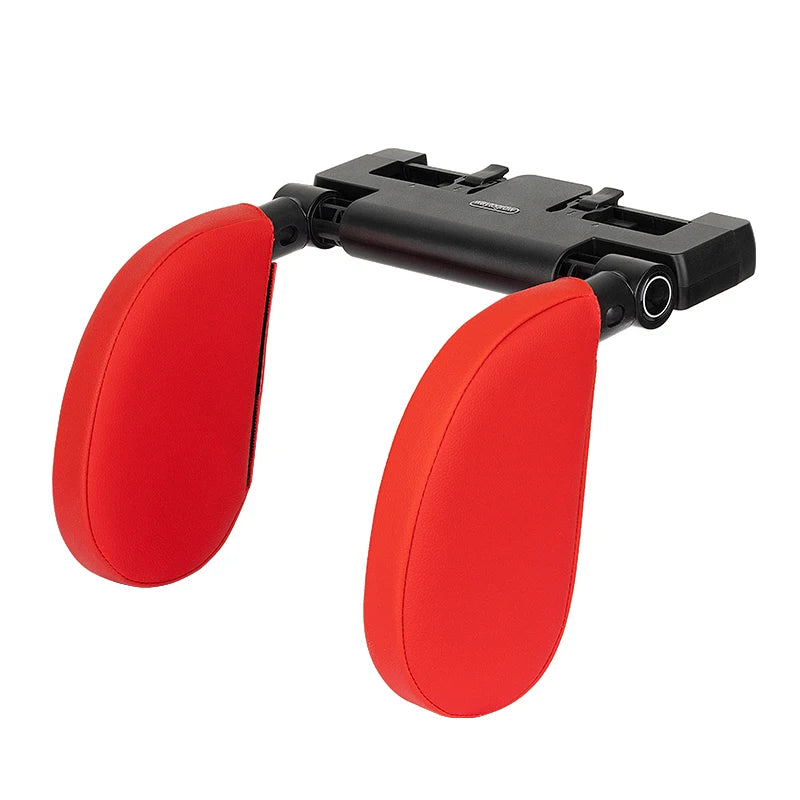 Adjustable 180° Car Seat Headrest Pillow with Memory Foam Support