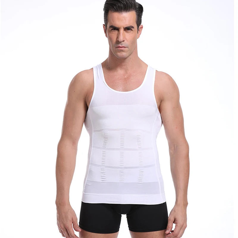 Men's Compression Shaper Vest – Slimming Body Tummy Control Shirt