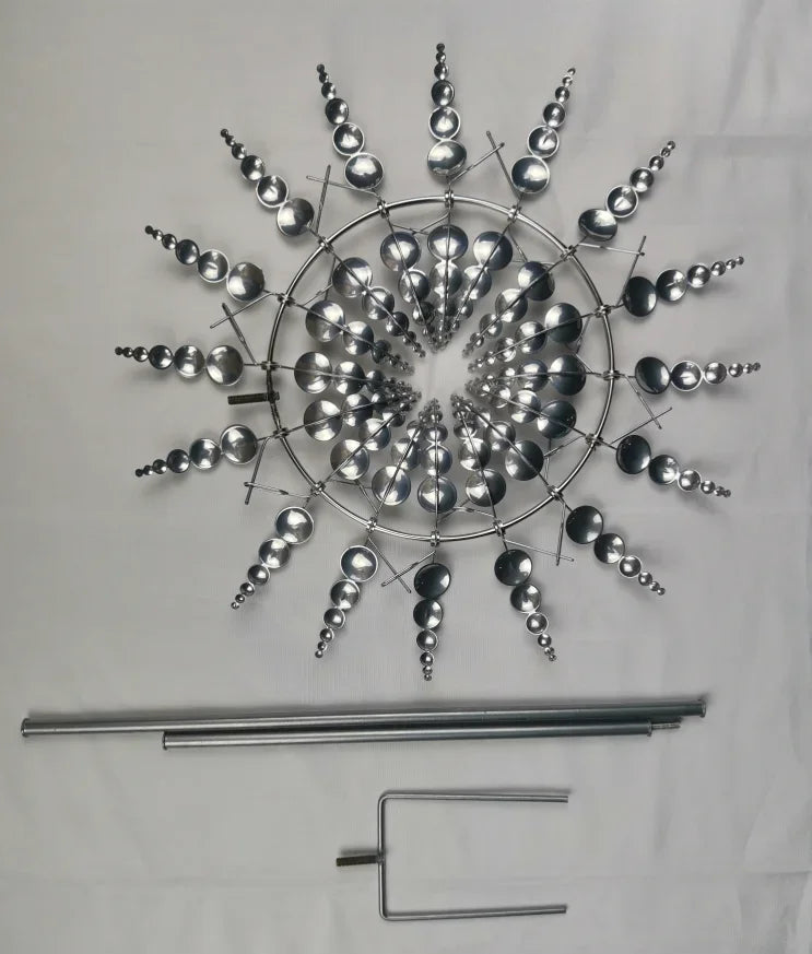 Magical Metal Garden Wind Spinner – Colorful Courtyard Windmill Decor